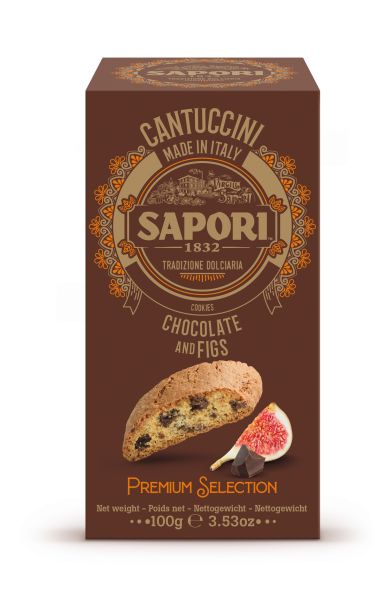 Cantuccini mit Schokolade und Feigen 100g | Sapori
