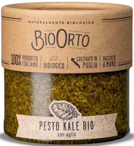 Pesto Kale mit Grünkohl und Knoblauch BIO 180g/BioOrto