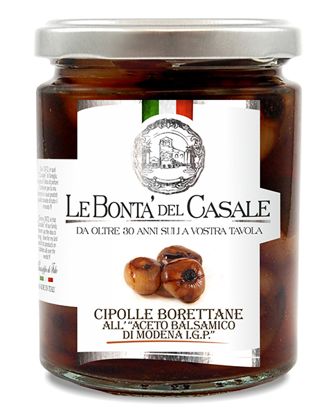 Cipolle Borettane all'aceto balsamico 314ml IGP | Le Bonta Del Casale