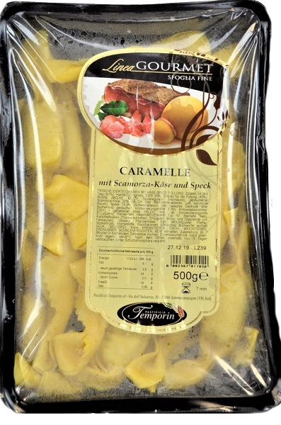 Caramelle mit Scamorza - Käse und Speck 500g | Temporin