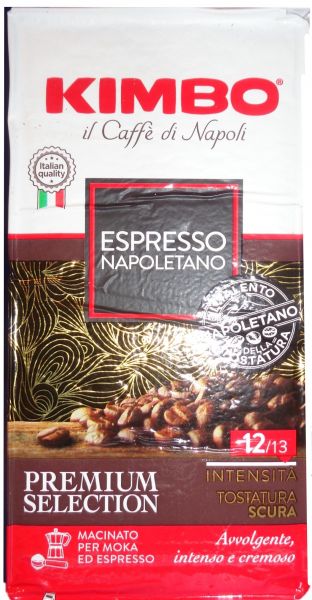 Espresso Napoletano gemahlen 250g/Kimbo