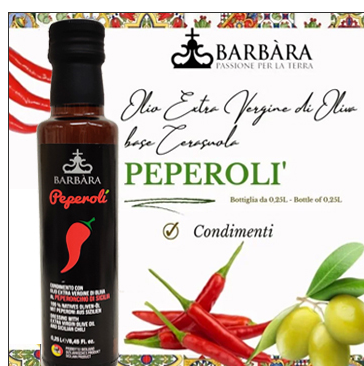 Condimento Olivenöl con Peperoncino 250ml | Barbara