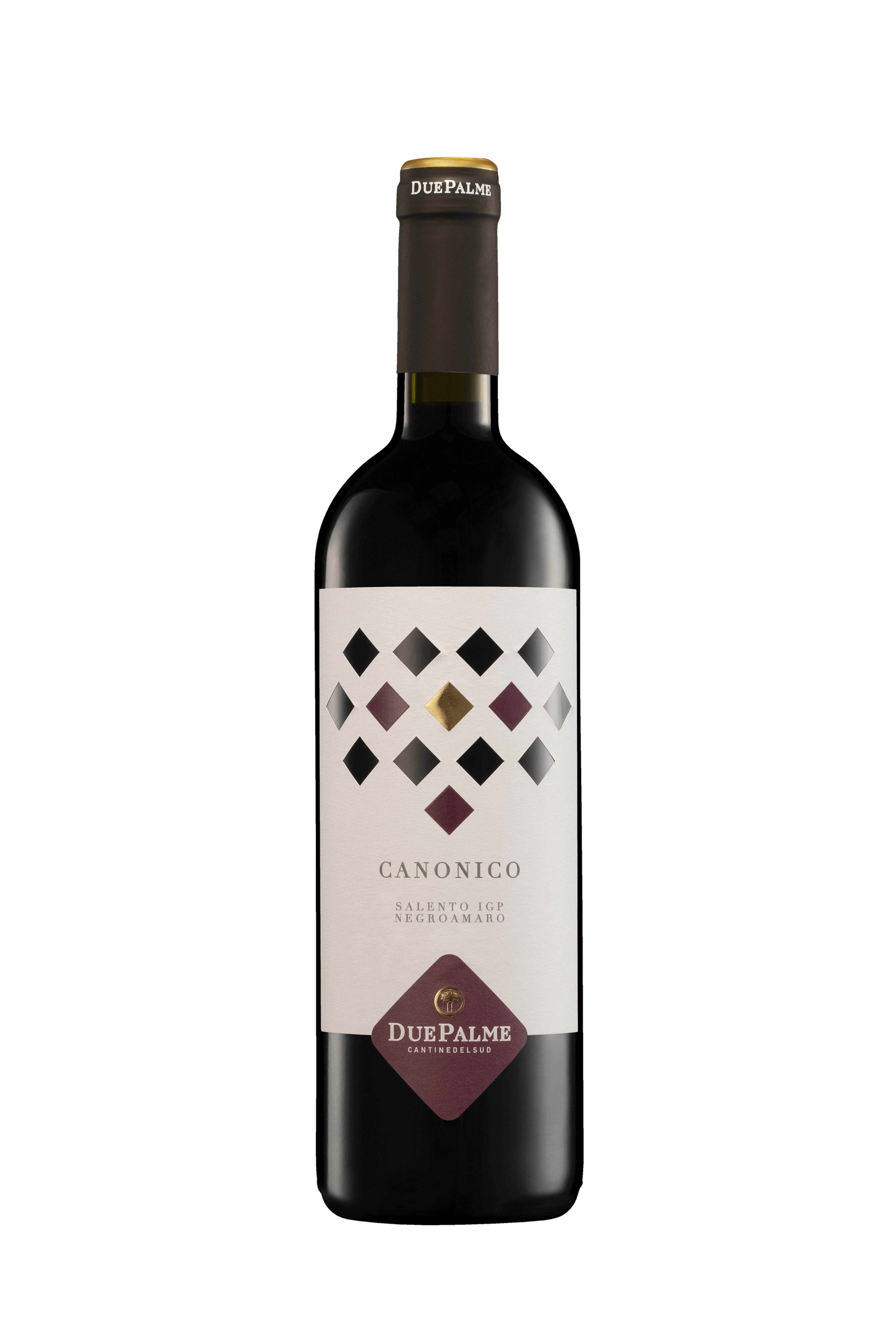 Salento 0,75L Canonico - Rotwein Negroamaro Palme | 12,5% Due IGP Apulien aus