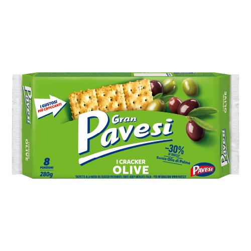 Gran Pavesi Crackers Olive 280g/Gran Pavesi