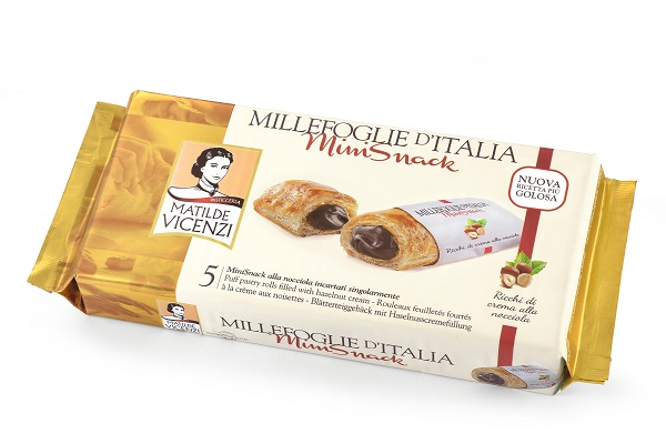 Millefoglie 5 Mini Snack mit Haselnusscremefüllung 125g | Vicenzi