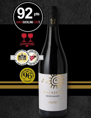 Sei Caselle Negroamaro DOP 0,75l 14% - 2020 | Tagaro - Rotwein aus Apulien