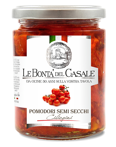 Pomodori Semi Secchi Ciliegini 314ml | Antipasti Le Bonta Del Casale