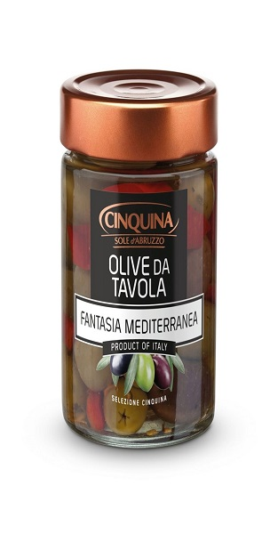 Olive da tavola, Fantasia Mediterranea 320g | Cinquina