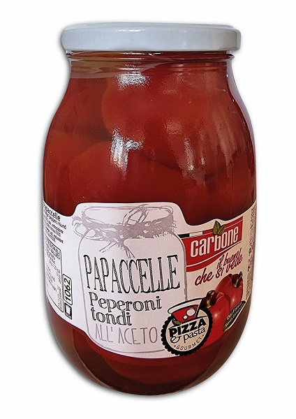 Papaccelle runde Paprika in Essig 900g | Carbone