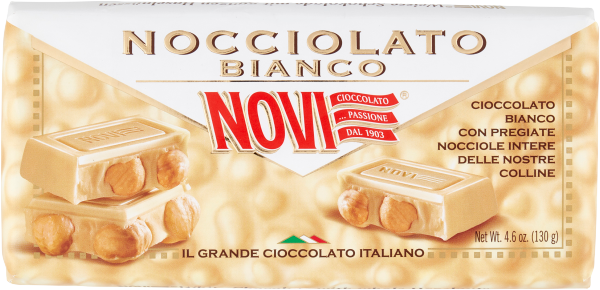 Schokoladetafel Nocciolato Bianco 130g | Novi