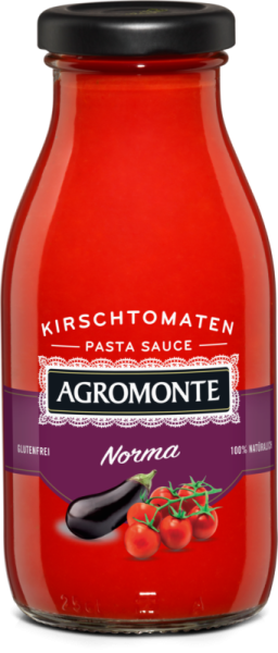 Fertige Tomatensoße Norma mit Auberginen 260g | Agromonte