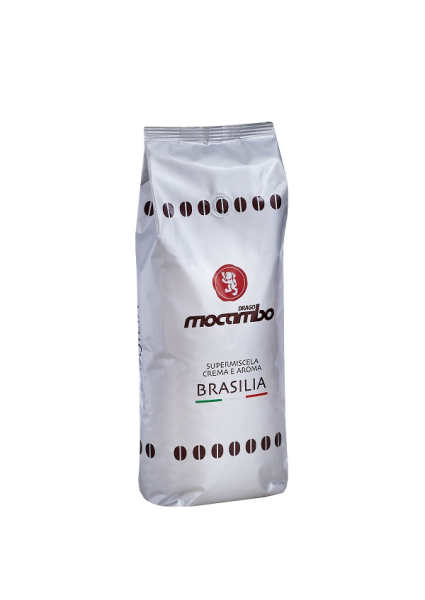 Caffe Brasilia Silber ganze Bohnen 1 Kg | Mocambo