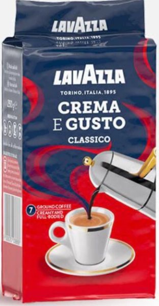 Caffe Crema e Gusto gemahlen für Mokka Espresso 250g | Lavazza