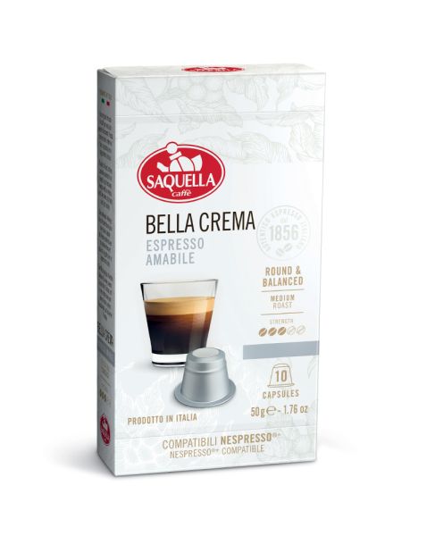 Bar Italia Bellacrema Espresso 10 x 5g Kapseln | Saquella
