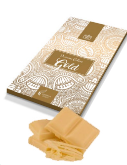 Schokoladetafel Gold mit Karamell 100g | Golose