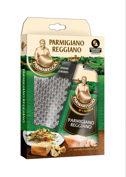 Parmigiano Reggiano Parmesankäse 12 Monate 150g mit Reibe / Parmareggio