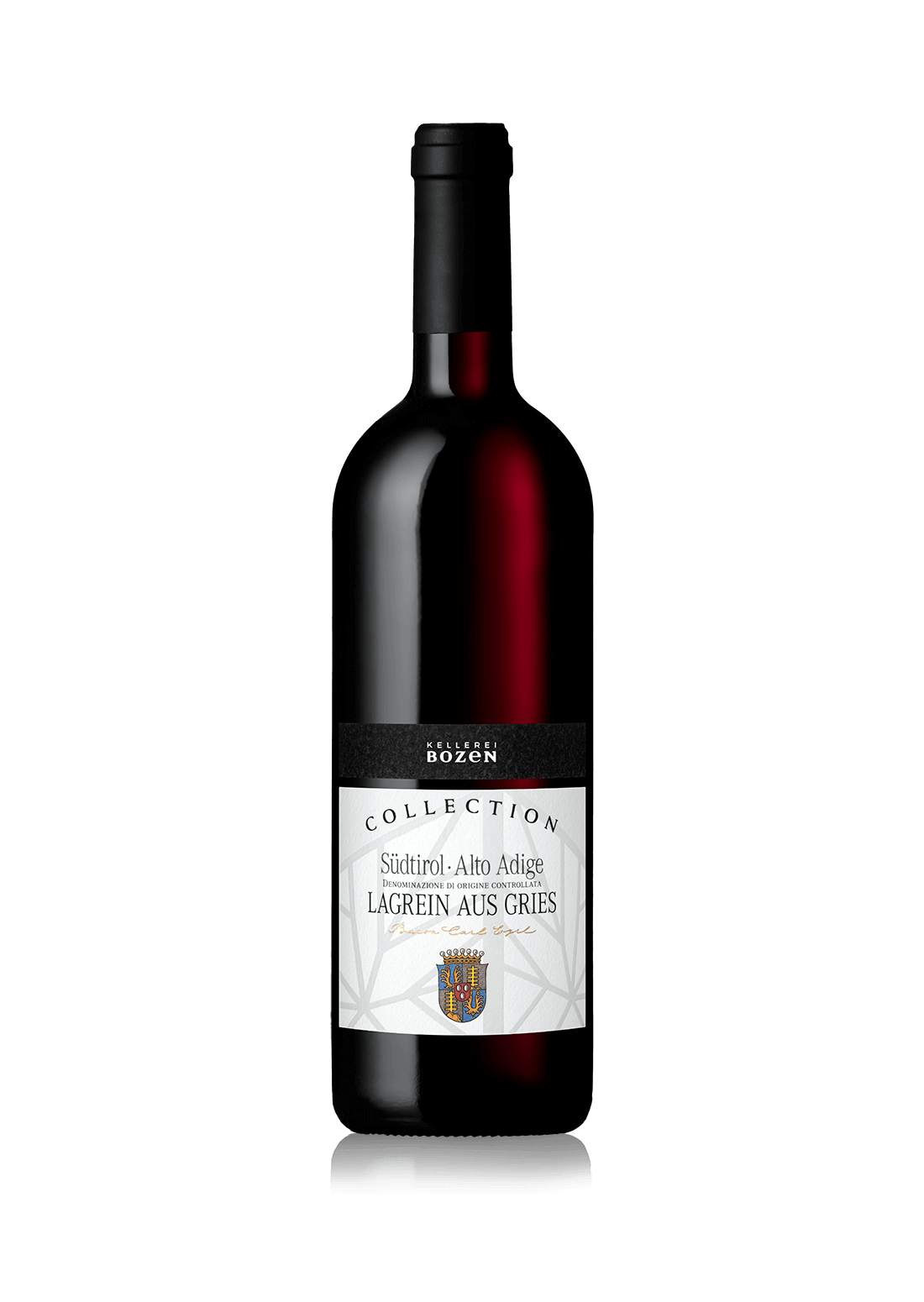 Südtirol Bozen 0,75l aus - Lagrein 13,5% Gries | DOC Eyrl Kellerei 2022 - Collection Rotwein aus Baron