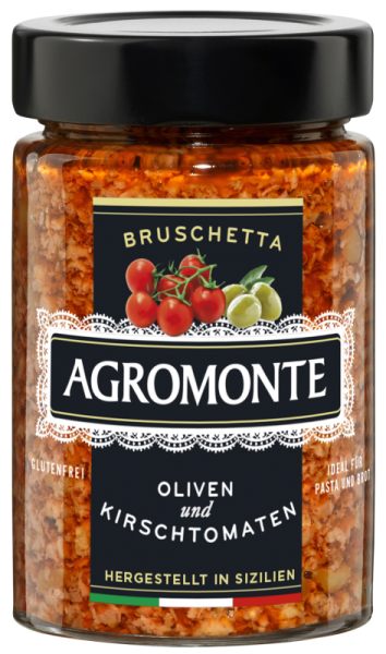 Bruschetta Oliven und Kirschtomaten 200g | Agromonte