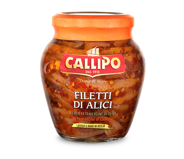 Filetti piccanti di Alici all'Olio extravergine di Oliva con Chili di Calabria 75g | Callipo