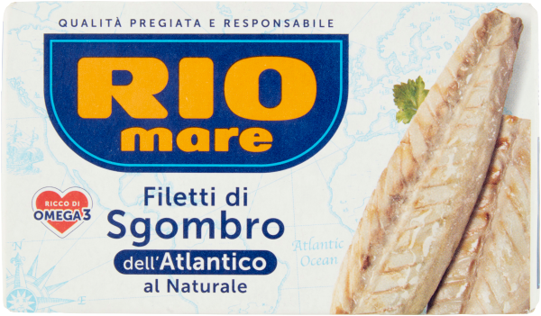 Filetti di Sgombro al Naturale Makrelenfilet natur 125g | Rio Mare