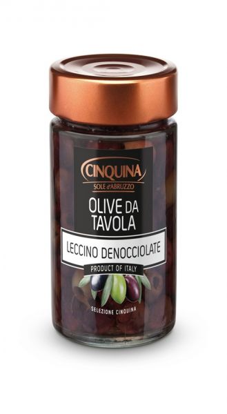 Olive da tavola, Leccino, ohne Stein 320g/Cinquina