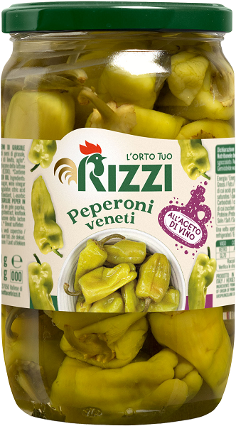 Peperoni Veneti scharf in Weinessig 720g | Rizzi