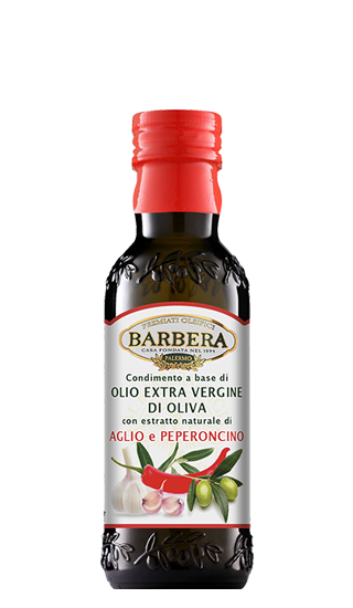 Condimento Olio extra vergine di Oliva Aglio Peperoncino Olivenöl 0,25l | Barbera