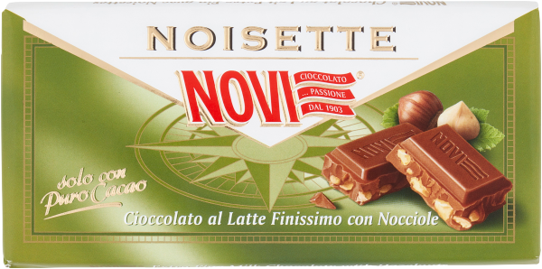 Schokoladetafel Noisette Milch mit feinsten Haselnüssen 100g | Novi