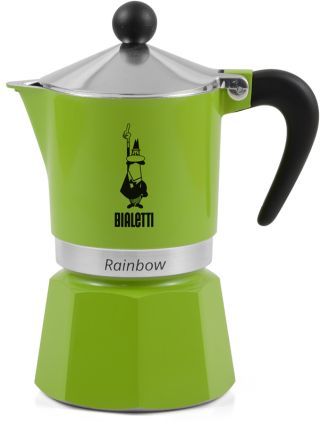 Moka Rainbow Grün 6 Tassen | Bialetti