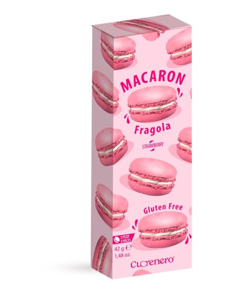Macarons Erdbeere Fragola 42g | Cuorenero
