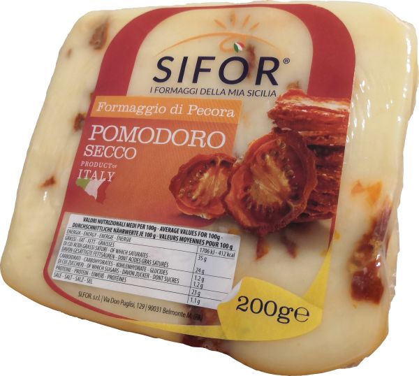 Schafskäse mit getrockneten Tomaten aus Sizilien 200g | Sifor