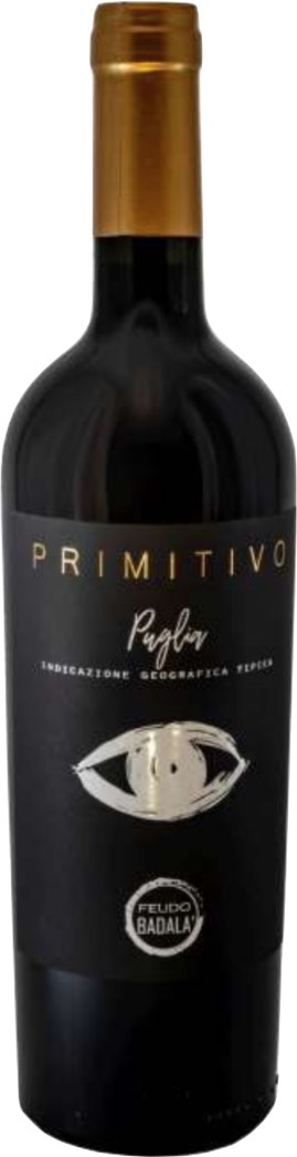 Apulien - IGT Badala Puglia 0,75l Rotwein Feudo 13,5% aus Primitivo 2022 -