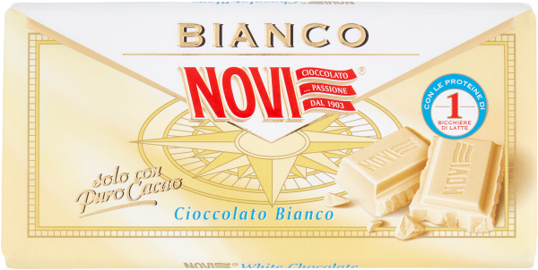 Schokoladetafel BIANCO weiße Schokolade 100g | Novi