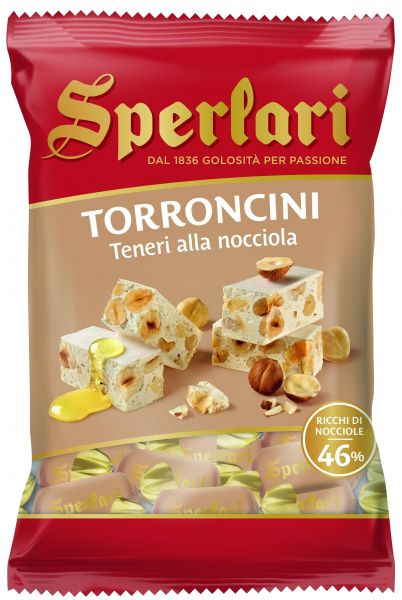 Torroncini Teneri mit Haselnüssen 130g/Sperlari
